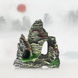 Stone Fish Tank Landscape Simulation Resin Aquarium Decorative Ornament, Style:, Cave Mountain C, Cave Mountain D, Small Rockery, Three-legged Rockery, Big Rockery, Shunfeng Mountain, Yu Mountain, Tianzhu Mountain, Guanyun Mountain, Jiuxia Mountain