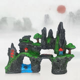 Stone Fish Tank Landscape Simulation Resin Aquarium Decorative Ornament, Style:, Cave Mountain C, Cave Mountain D, Small Rockery, Three-legged Rockery, Big Rockery, Shunfeng Mountain, Yu Mountain, Tianzhu Mountain, Guanyun Mountain, Jiuxia Mountain