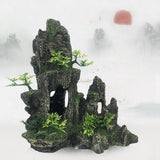 Stone Fish Tank Landscape Simulation Resin Aquarium Decorative Ornament, Style:, Cave Mountain C, Cave Mountain D, Small Rockery, Three-legged Rockery, Big Rockery, Shunfeng Mountain, Yu Mountain, Tianzhu Mountain, Guanyun Mountain, Jiuxia Mountain