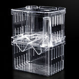 Peacock Fish Double Layer Transparent Breeding Isolation Box Aquarium Breeding Box, Small, Large, Extra Large