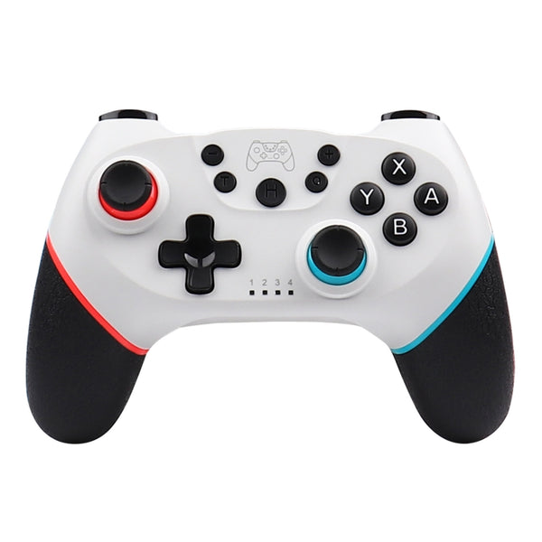 For Nintendo Switch Pro Wireless Bluetooth Handle with Macro Programming & Somatosensory Wake-up, White Pink, Purple Orange, White Red Blue, Black Red Blue, Black Blue Red