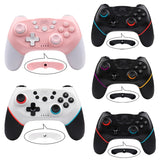 For Nintendo Switch Pro Wireless Bluetooth Handle with Macro Programming & Somatosensory Wake-up, White Pink, Purple Orange, White Red Blue, Black Red Blue, Black Blue Red