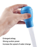 Small Fish Tank Water Change Suction Pooper Manual Mini Suction Tube, Blue, Green