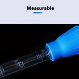 Small Fish Tank Water Change Suction Pooper Manual Mini Suction Tube, Blue, Green