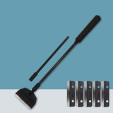 Fish Tank Algae Scraper Widen Aquarium Long Handle Scraper, 33cm 1 Section, 33cm 1 Section+2 Blades, 33cm 1 Section+5 Blades, 53cm 2 Section, 53cm 2 Section+2 Blades, 53cm 2 Section+5 Blades, 73cm 3 Section, 73cm 3 Section+2 Blades