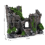 Fish Tank Ancient Castle Resin Decoration Aquarium Cavern Building Decoration, Ancient Castle