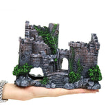 Fish Tank Ancient Castle Resin Decoration Aquarium Cavern Building Decoration, Ancient Castle