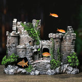 Fish Tank Ancient Castle Resin Decoration Aquarium Cavern Building Decoration, Ancient Castle