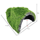 Flocked Caple Box Turtle Hiding Nest Moss Cave Turtle Cave Sunbed, ZR7661, ZR647, ZR7662, FGT48, GT46, GT47