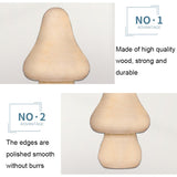 Wooden Mushroom Head DIY Painted Toys Children Early Education Household Decorative Ornaments, 210143A, 210143B, 210143C, 210143D, 210143E, 210143F, 210143G, 210143H, 210143I, 210143J, 210143K, 210143L