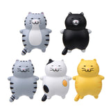 Fat Cat 3D Refrigerator Magnet Magnetic Sticker Phone Case DIY Accessories, Fat Cat (Yellow), Fat Cat (Gray), Fat Cat (Gray -white), Fat Cat (3-color), Fat Cat (Black)