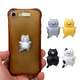 Fat Cat 3D Refrigerator Magnet Magnetic Sticker Phone Case DIY Accessories, Fat Cat (Yellow), Fat Cat (Gray), Fat Cat (Gray -white), Fat Cat (3-color), Fat Cat (Black)