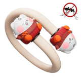 ICARER FAMILY SH2282 Cartoon Silicone Kids Outdoor Mosquito Repellent Bracelet