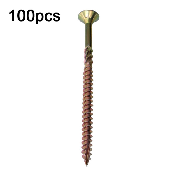 RUITOOL T25 100pcs Woodworking Screws Torx Self Tapping Screws, 5 x 80mm, 4.5 x 60mm, 4.5 x 45mm, 4.5 x 35mm