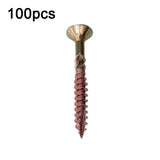 RUITOOL T25 100pcs Woodworking Screws Torx Self Tapping Screws, 5 x 80mm, 4.5 x 60mm, 4.5 x 45mm, 4.5 x 35mm