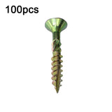 RUITOOL T25 100pcs Woodworking Screws Torx Self Tapping Screws, 5 x 80mm, 4.5 x 60mm, 4.5 x 45mm, 4.5 x 35mm