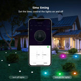 SKS-JZ-13 DC 12V 10m 15 LEDs Bluetooth RGB Lawn Light String Waterproof  LED Buried Lights, US Plug, EU Plug, UK Plug, AU Plug