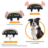 USB Rechargeable Waterproof Dog Bark Collar With Vibration And Beep, Gold