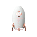 ICARER FAMILY V9 Small USB Plug-in Rocket Shape Jellyfish Fog Circle Night Light Humidifier, V9 (Yellow), V9 (White), V9 (Dark Green), V9 (Pink)