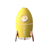 ICARER FAMILY V9 Small USB Plug-in Rocket Shape Jellyfish Fog Circle Night Light Humidifier, V9 (Yellow), V9 (White), V9 (Dark Green), V9 (Pink)