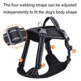 Sh751 Pet Universal Reflective Vest Leash Dog Chest Leash, XS, S, M, L, XL