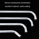 Top Spray Rod Shower Tube Stainless Steel Shower Outlet Pipe Elbow, 20cm, 29.5cm, 39cm, 49.5cm