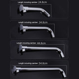 With Base Top Spray Rod Shower Tube Stainless Steel Shower Outlet Pipe Elbow, 20cm, 29.5cm, 39cm, 49.5cm