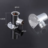 With Base Top Spray Rod Shower Tube Stainless Steel Shower Outlet Pipe Elbow, 20cm, 29.5cm, 39cm, 49.5cm