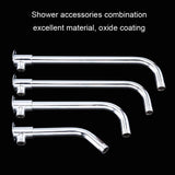 With Base Top Spray Rod Shower Tube Stainless Steel Shower Outlet Pipe Elbow, 20cm, 29.5cm, 39cm, 49.5cm