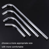 With Base Top Spray Rod Shower Tube Stainless Steel Shower Outlet Pipe Elbow, 20cm, 29.5cm, 39cm, 49.5cm