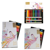 Oil Colored Pencil Art Hand Drawn Set, 48 Colors, 72 Colors, 120 Colors