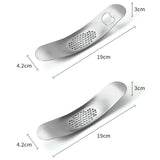 WGKT0089 430 Stainless Steel Boat Shaped Garlic Grinder Manual Garlic Press Tools Kitchen Gadgets, Garlic Grinder(Style 1), Garlic Grinder(Style 2)