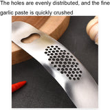 WGKT0089 430 Stainless Steel Boat Shaped Garlic Grinder Manual Garlic Press Tools Kitchen Gadgets, Garlic Grinder(Style 1), Garlic Grinder(Style 2)