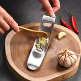 WGKT0089 430 Stainless Steel Boat Shaped Garlic Grinder Manual Garlic Press Tools Kitchen Gadgets, Garlic Grinder(Style 1), Garlic Grinder(Style 2)