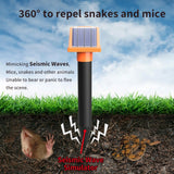 SJZ057 Outdoor IP66 Waterproof Solar Ultrasonic Rat Repeller Orchard Ultrasonic Animal Repeller, SJZ057 (Orange)