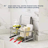 Stainless Steel Sponge Drainer Rack Multifunctional Storage Shelf, Ordinary Model, Rag Model, Ordinary Model+Footbed, Rag Model+Footbed