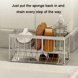 Stainless Steel Sponge Drainer Rack Multifunctional Storage Shelf, Ordinary Model, Rag Model, Ordinary Model+Footbed, Rag Model+Footbed