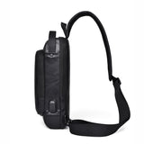 WEIXIER X318 Single Shoulder Crossbody Male Waterproof Anti-Theft Small Backpack