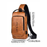 WEIXIER X318 Single Shoulder Crossbody Male Waterproof Anti-Theft Small Backpack