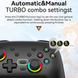 Wireless Bluetooth Somatosensory Vibration Gamepad for Nintendo Switch/Switch PRO, Black Gold, White Green, Black, White