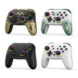 Wireless Bluetooth Somatosensory Vibration Gamepad for Nintendo Switch/Switch PRO, Black Gold, White Green, Black, White