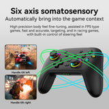 Wireless Bluetooth Somatosensory Vibration Gamepad for Nintendo Switch/Switch PRO, Black Gold, White Green, Black, White