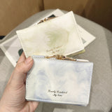 Ink Painting Elements Tri-fold Wallet Mini Portable Wallet