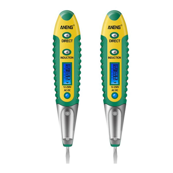 ANENG VD700 2pcs Sound and Light Alarm Non-contact Digital Display Sensor Multi-function Test Pen, Digital Display Pen (Yellow Green), Digital Display Pen (Black Yellow), Digital Display Pen (Black Red)