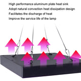 Quantum Plant Growth Lighting Outdoor Full Spectrum Planting Lamp, Large 169 LEDs, Small 81 LEDs