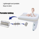 Outdoor Travel Baby Inflatable Bed Children Car Rear Folding Bed Aircraft Inflatable Mattress, Gray, Gray+Seat Belt, Gray+Inflator, Gray+Storage Bag, Gray+Inflator+Storage Bag+Seat Belt, Gray+CN Plug Inflatable Pump+Storage Bag+Seat Belt