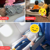 Outdoor Travel Baby Inflatable Bed Children Car Rear Folding Bed Aircraft Inflatable Mattress, Gray, Gray+Seat Belt, Gray+Inflator, Gray+Storage Bag, Gray+Inflator+Storage Bag+Seat Belt, Gray+CN Plug Inflatable Pump+Storage Bag+Seat Belt