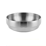 Stainless Steel Double Thickened Cold Noodle Bowl Rice Bowl, 19cm (Silver), 21cm (Silver), 23cm (Silver), 19cm (Gold), 21cm (Gold), 23cm (Gold)