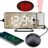 Mirror Projection Clock 2 Groups Alarm Mode with Vibrator, TS-9211