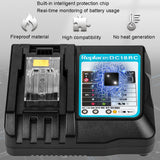 For Makit DC18RA / DC18RC 14.4V-18V Cordless Power Tool Battery Charger, US Plug, EU Plug, UK Plug, AU Plug